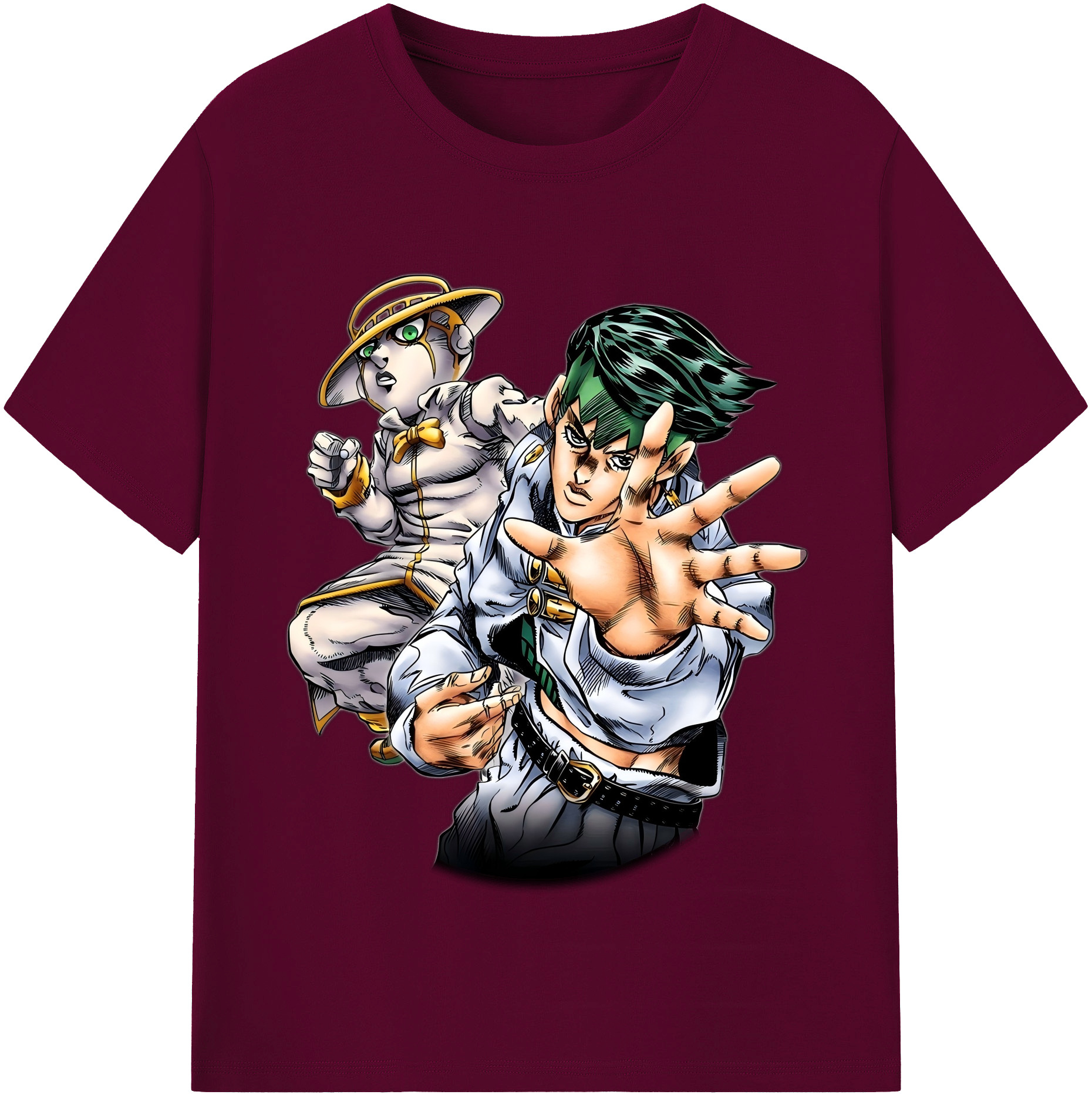 （画像用） ジョジョの奇妙な冒険 岸辺 露伴（きしべ ろはん） JoJo's Bizarre Adventure Rohan Kishibe レディースカジュアルプリントTシャツ（綿100％）